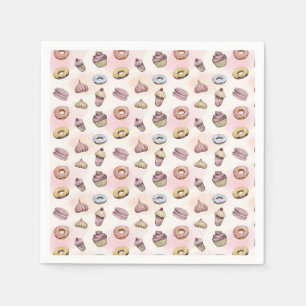 Serviette En Papier Donuts Cupcakes mignon cadeau pour Baker Anniversa