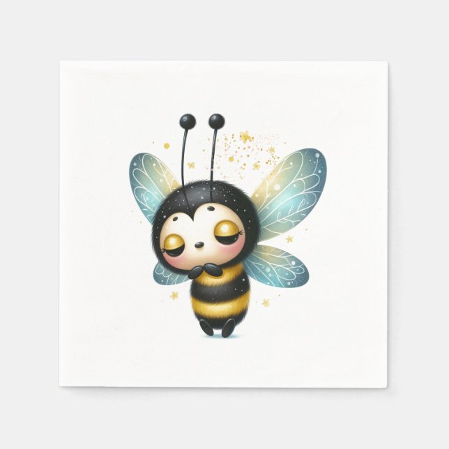 Serviette En Papier Dormir doux Whimsical comme peut être (Devant)