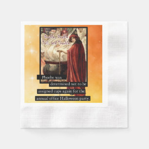 Serviette En Papier Double, Double, Toil & Trouble Halloween Potluck I