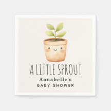 Douce Aquarelle Un Petit Germe Baby shower