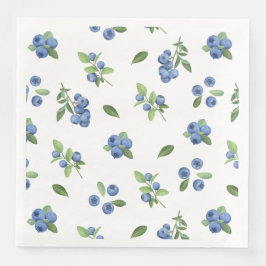 Serviette En Papier Douce Baby Shower aux Myrtilles