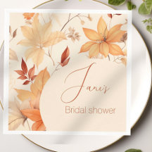 Douce Baby Shower Florale d'Automne 