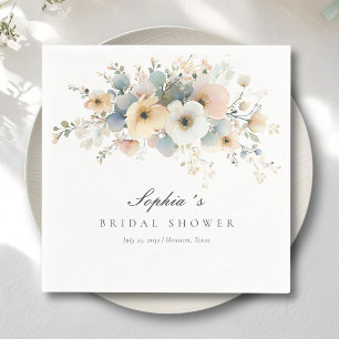 Serviette En Papier Douce Élégance Fleurie pour une Baby Shower de Mar