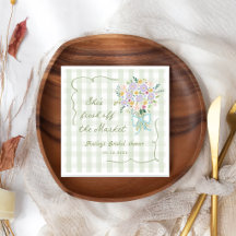 Douce Mariée Gingham Vert Fraîchement Récolté