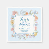 Douce Réception de Mariage Bleu Frais du Marché