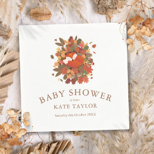 Serviette En Papier Douce Renardeau Fête de Naissance en Forêt