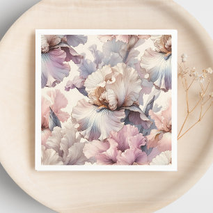 Serviette En Papier Douce Romantique Chic Florale Aquarelle 