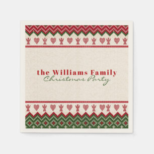 Serviette En Papier Douceur moche serré Angels de Hygge Coeurs Noël