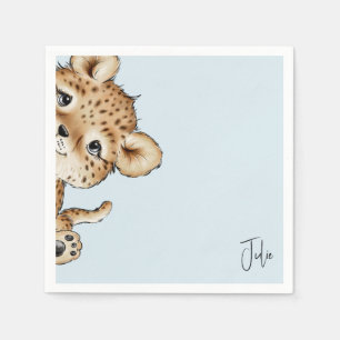 Serviette En Papier Douche animal bébé personnalisée mignonne