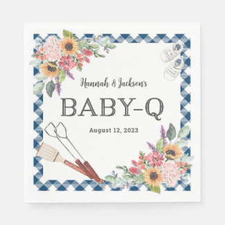 Serviette En Papier Douche bébé-Q de marine serviettes personnalisées