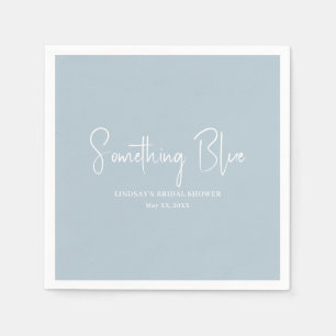 Serviette En Papier Douche de Mariée Élégante Bleu Clair