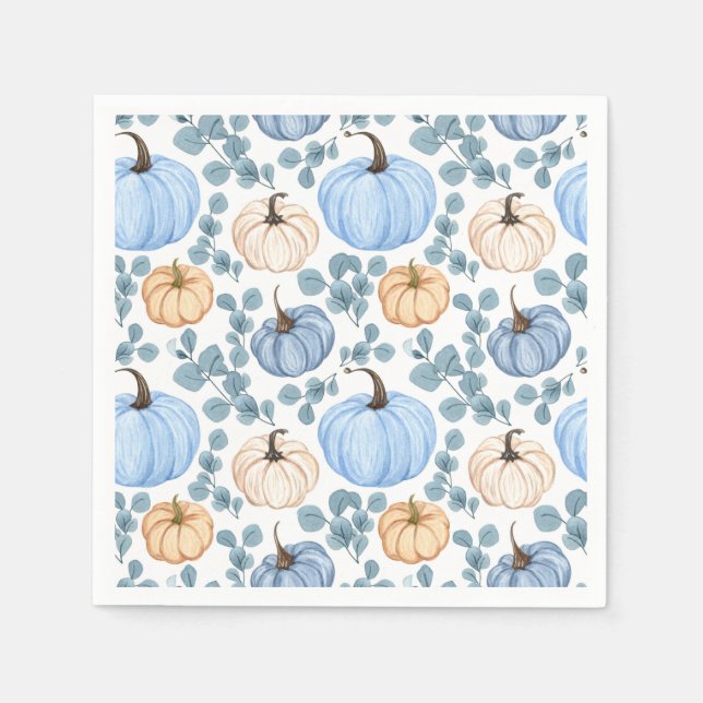 Serviette En Papier Doux petit baby shower citrouille serviettes (Devant)