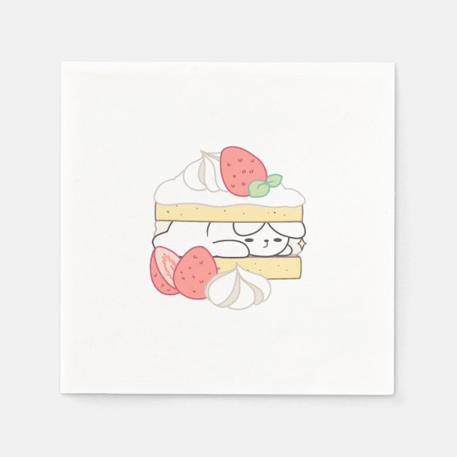 Serviette En Papier Doux Snuggets : Buniberry Shortcake Delight (Devant)