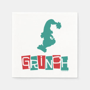 Serviette En Papier Dr Seuss Grinch - Rouge et Vert