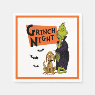 Serviette En Papier Dr Seuss   Hallowen Grinch Night Graphic