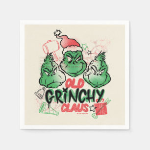 Serviette En Papier Dr. Seuss Le vieux Grinch Noël