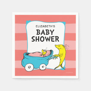 Serviette En Papier Dr Seuss   Un poisson - Baby shower fille