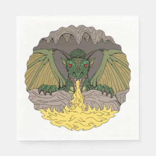 Serviette En Papier Dragon 2016 de caverne