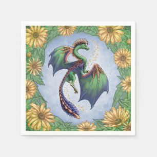 Serviette En Papier Dragon d'été Imaginaire naturel