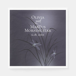 Serviette En Papier Dragonfly de prune poussiéreuse