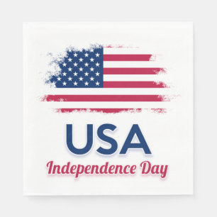 Serviette En Papier Drapeau américain