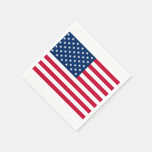 Serviette En Papier Drapeau américain