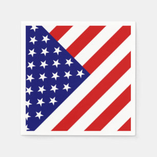 Serviette En Papier Drapeau américain