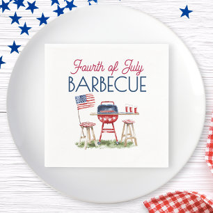 Serviette En Papier Drapeau américain barbecue 4 juillet fête d'été