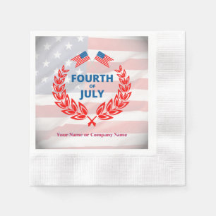 Serviette En Papier Drapeau américain inspiré 4 juillet