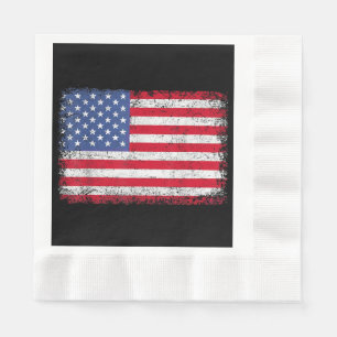 Serviette En Papier Drapeau Américain Patriotique Pour Hommes Femmes E