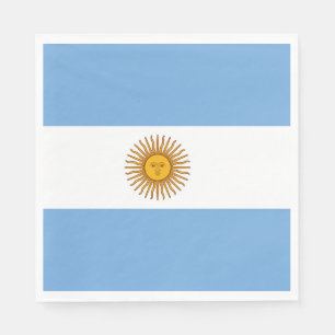 Serviette En Papier Drapeau argentin Papier Napkin