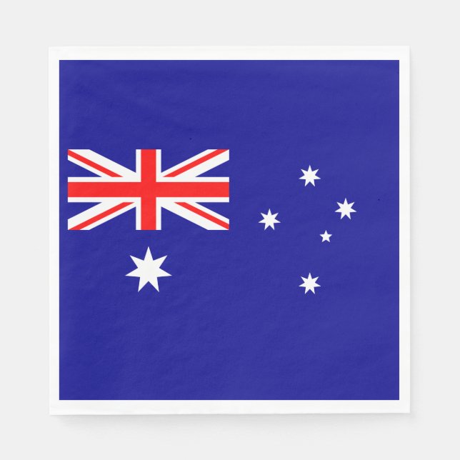 Serviette En Papier Drapeau australien patriotique (Devant)