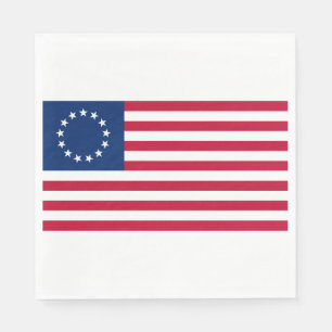 Serviette En Papier Drapeau Betsy Ross