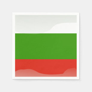 Serviette En Papier drapeau bulgare