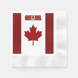 Serviette En Papier Drapeau canadien