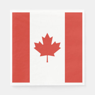 Serviette En Papier Drapeau canadien patriotique