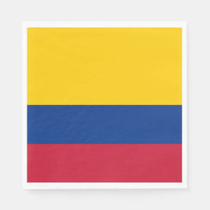 Serviette En Papier Drapeau Colombie