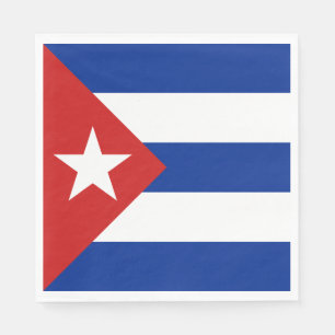 Serviette En Papier Drapeau Cuba
