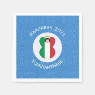 Serviette En Papier Drapeau d'ange italien pour Hanukkah
