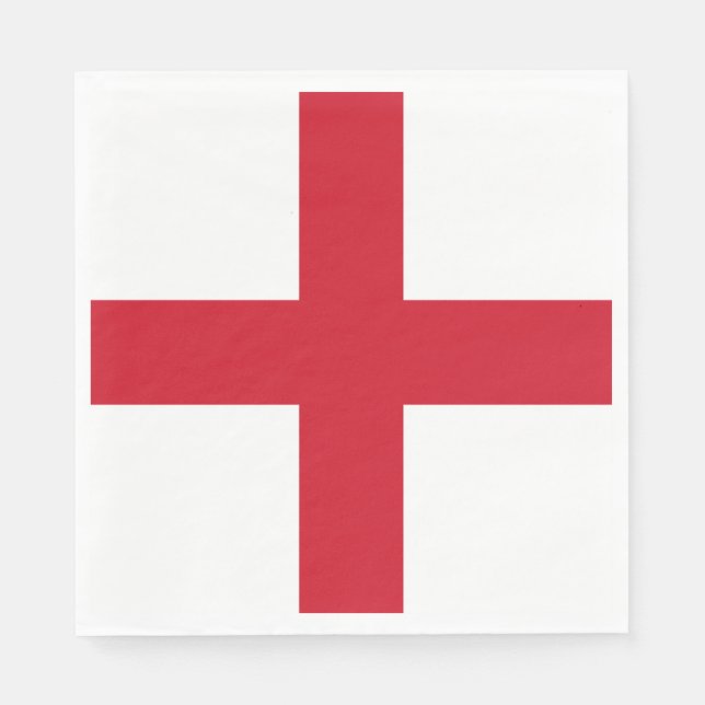 Serviette En Papier Drapeau d'Angleterre (Devant)
