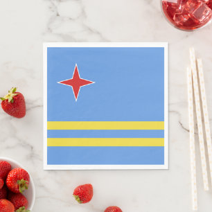 Serviette En Papier Drapeau d'Aruba