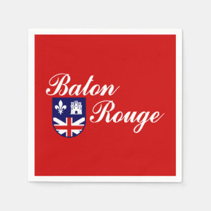Serviette En Papier Drapeau de Baton Rouge, Louisiane serviettes