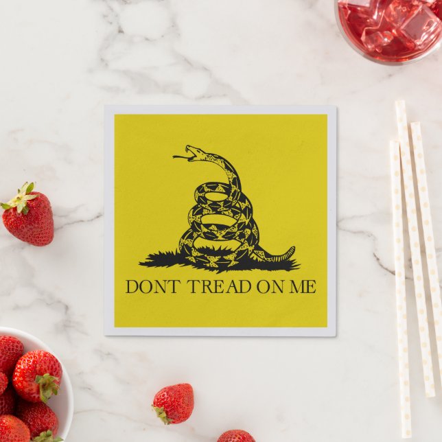 Serviette En Papier Drapeau de crotale de Gadsden : Guerre révolutionn (En situation)