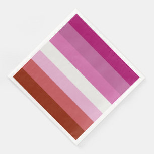Serviette En Papier Drapeau de fierté lesbienne (Origine)