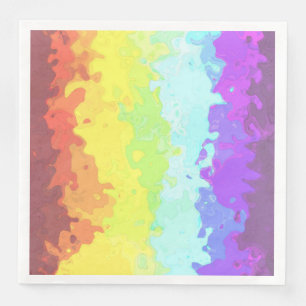 Serviette En Papier Drapeau de fierté Neurogenre Abstrait Bohème Tripa