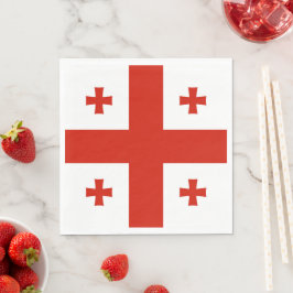 Serviette En Papier Drapeau de Géorgie