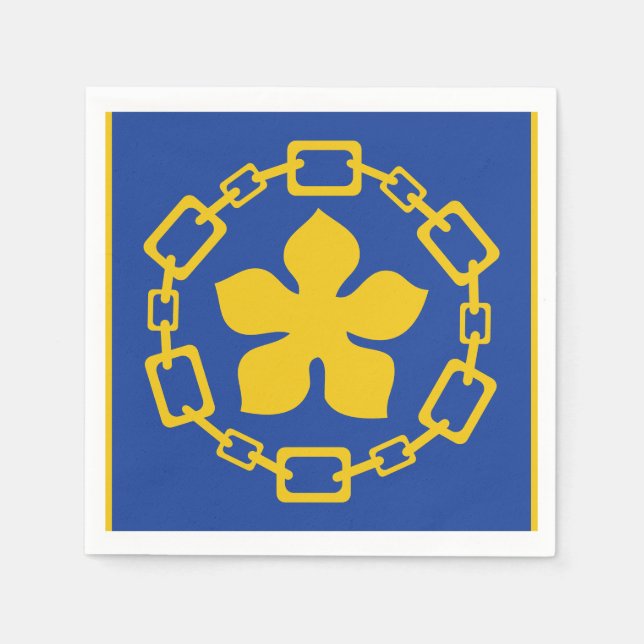 Serviette En Papier Drapeau de Hamilton (Ontario) (Devant)