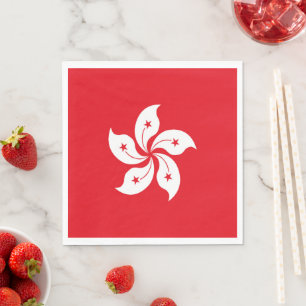Serviette En Papier Drapeau de Hong Kong