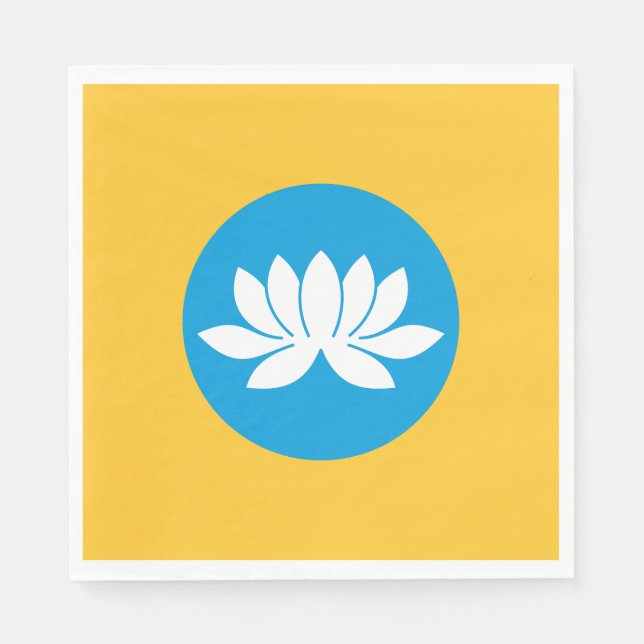 Serviette En Papier Drapeau de Kalmoukie (Devant)