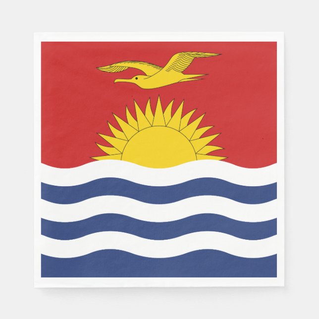 Serviette En Papier Drapeau de Kiribati (Devant)